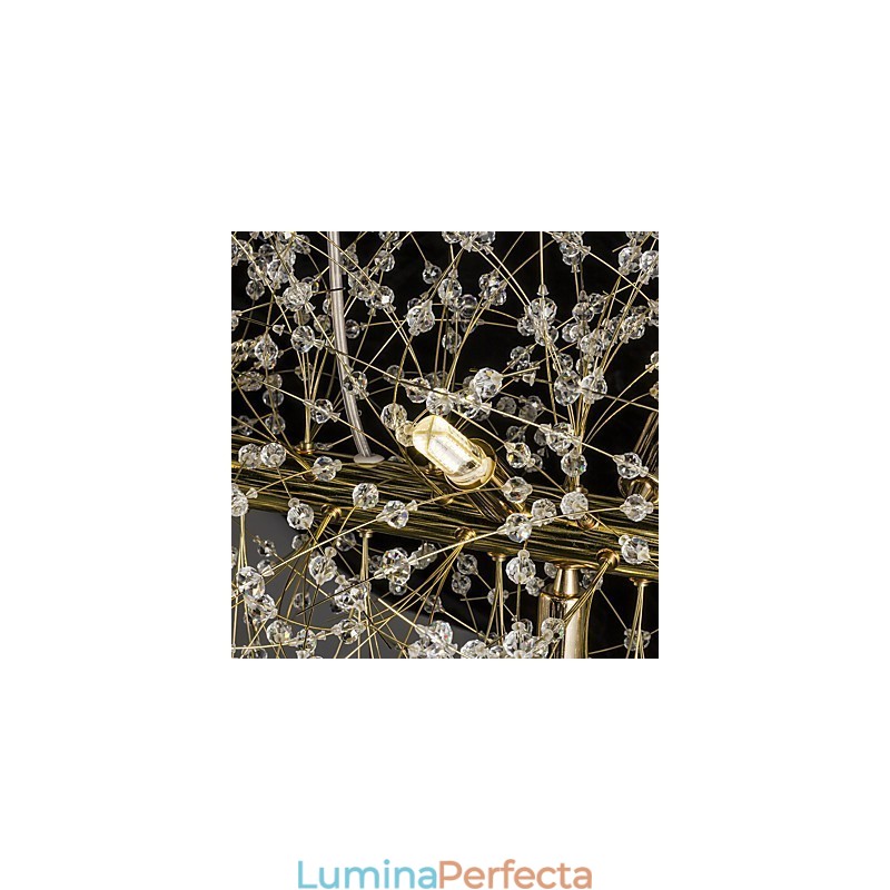 Caracteristică tradițională clasică galvanizată pentru candelabru din metal cristal