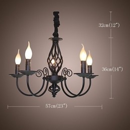 Modern Contemporan Tradițional Clasic Vintage Retro Altele Caracteristici pentru Candelabru din metal în stil mini stil lumânare