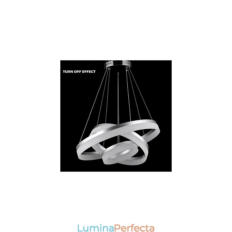 Candelabru rotund Iluminat Lămpi moderne din acril Plafoniere de lux cu trei inele