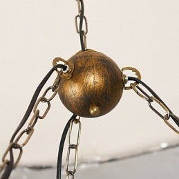 Rustic Lodge Vintage Retro Country Globe Pictură Caracteristică pentru Mini Style Designers Candelabru din metal