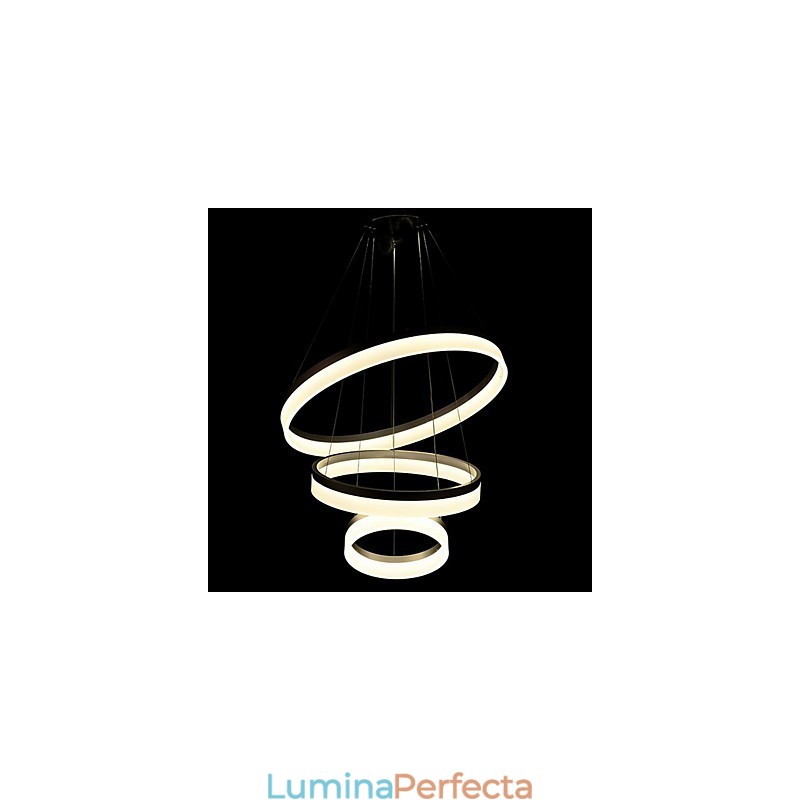 Candelabru rotund Iluminat Lămpi moderne din acril Plafoniere de lux cu trei inele