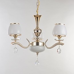 Caracteristică modernă și contemporană galvanizată pentru candelabru din metal cristal
