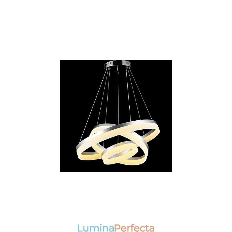 Candelabru rotund Iluminat Lămpi moderne din acril Plafoniere de lux cu trei inele