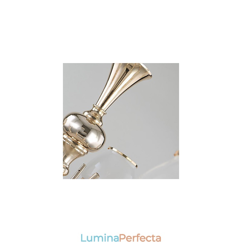 Caracteristică modernă și contemporană galvanizată pentru candelabru din metal cristal