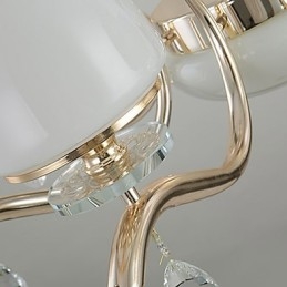 Caracteristică modernă și contemporană galvanizată pentru candelabru din metal cristal