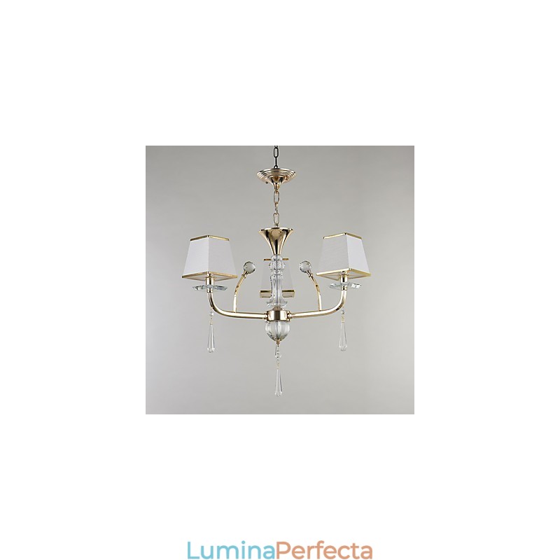 Caracteristică modernă și contemporană galvanizată pentru candelabru din metal cristal