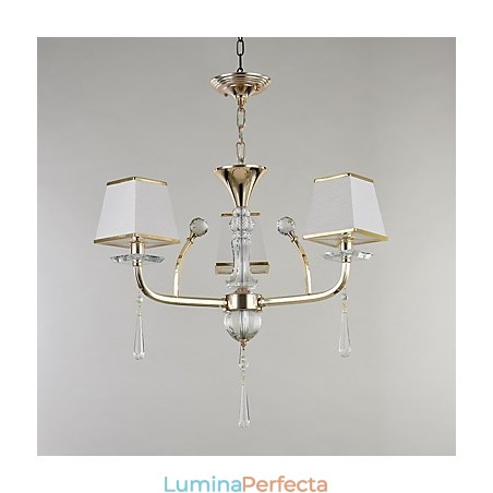 Caracteristică modernă și contemporană galvanizată pentru candelabru din metal cristal