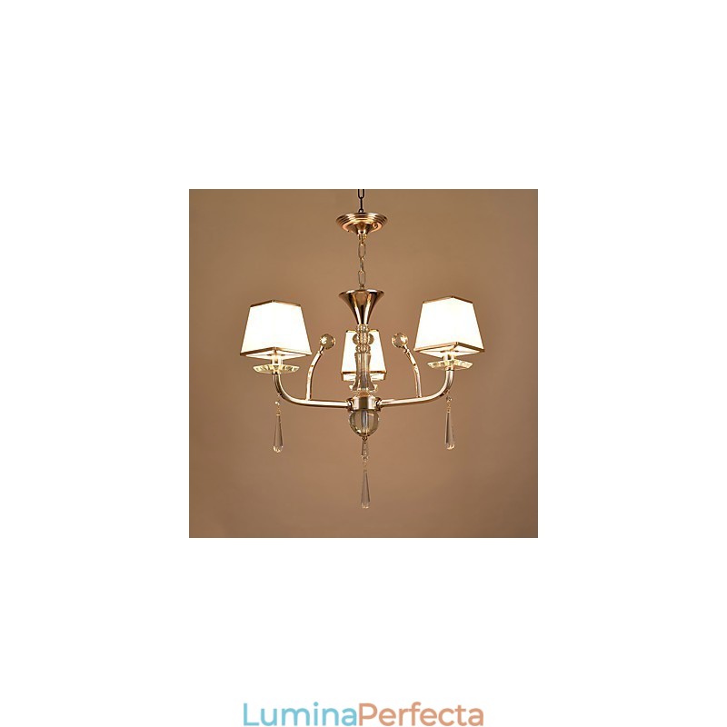 Caracteristică modernă și contemporană galvanizată pentru candelabru din metal cristal