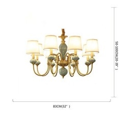 Candelabru Tradițional Clasic Country Alamă Caracteristică pentru Mini Style Metal 8 Becuri