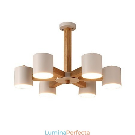 Candelabru cu 6 lumini Modern Contemporan Tradițional Clasic Vintage Country Caracteristică din lemn pentru lemn