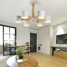 Candelabru cu 6 lumini Modern Contemporan Tradițional Clasic Vintage Country Caracteristică din lemn pentru lemn