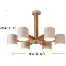 Candelabru cu 6 lumini Modern Contemporan Tradițional Clasic Vintage Country Caracteristică din lemn pentru lemn