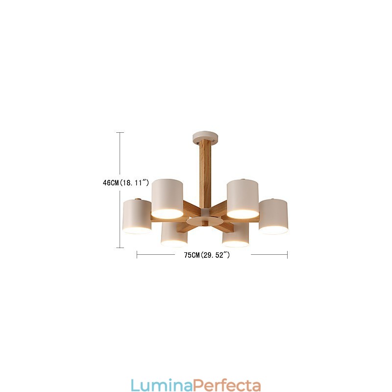 Candelabru cu 6 lumini Modern Contemporan Tradițional Clasic Vintage Country Caracteristică din lemn pentru lemn