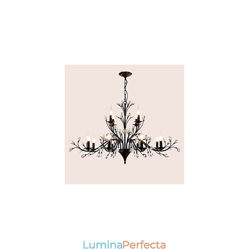 Candelabru din cristal cu 12 lumini Modern Contemporan Tradițional Clasic Vintage Retro Pictură Țară Caracteristică