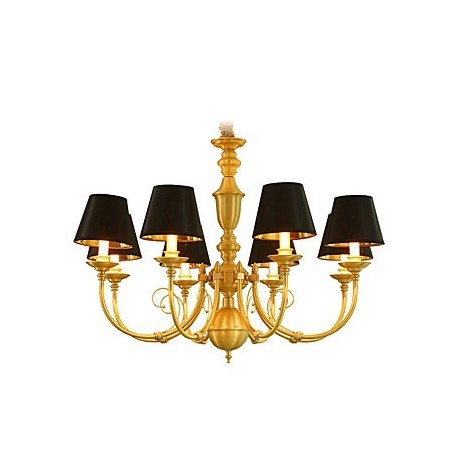 Candelabru Tradițional Clasic Country Alamă Caracteristică pentru Mini Style Metal 8 Becuri Candelabru Tradițional Clasic Country Alamă Caracteristică pentru Mini Style Metal 8 Becuri