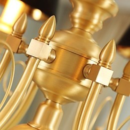 Candelabru Tradițional Clasic Country Alamă Caracteristică pentru Mini Style Metal 8 Becuri