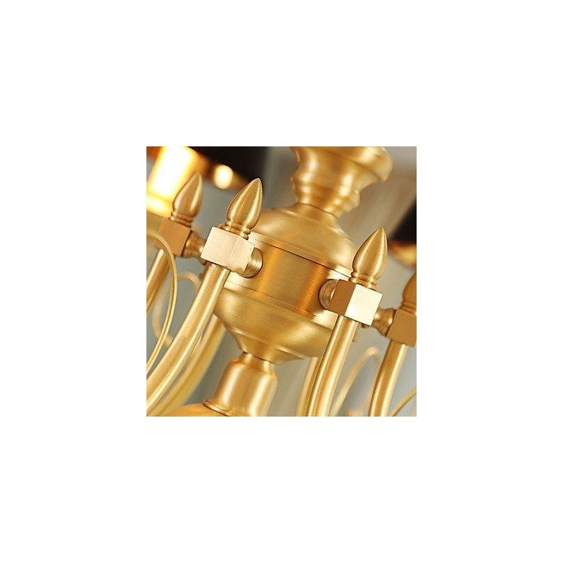 Candelabru Tradițional Clasic Country Alamă Caracteristică pentru Mini Style Metal 8 Becuri