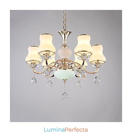 Candelabru Modern Contemporan Caracteristică galvanizată pentru metal cristal Candelabru Modern Contemporan Caracteristică galvanizată pentru metal cristal