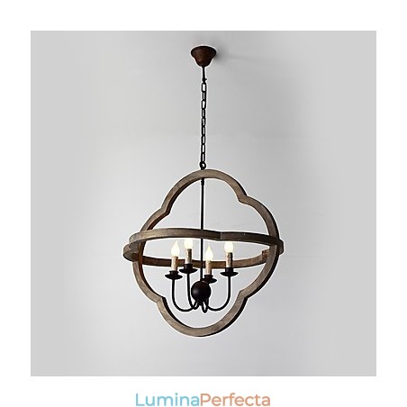 Lampă de candelabru din lemn de culoare vintage din metal american industrial pentru pictură, lampă cu pandantiv pentru decorațiuni de interior Lampă de candelabru din lemn de culoare vintage din metal american industrial pentru pictură, lampă cu pandantiv pentru decorațiuni de interior