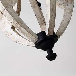 Pictura de epocă Caracteristică Mini Stil Lemn Bambus Candelabru Lampă Decorate Lampă