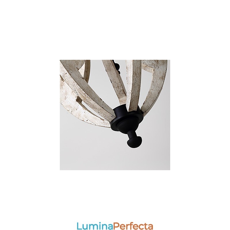 Pictura de epocă Caracteristică Mini Stil Lemn Bambus Candelabru Lampă Decorate Lampă
