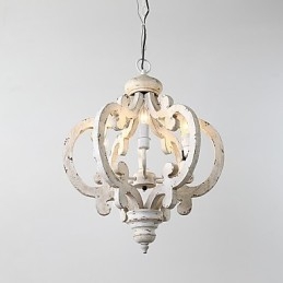 Pictura de epocă Caracteristică Candelabru din lemn de bambus în stil mini Lampă cu suspendare Decorate