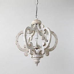 Pictura de epocă Caracteristică Candelabru din lemn de bambus în stil mini Lampă cu suspendare Decorate