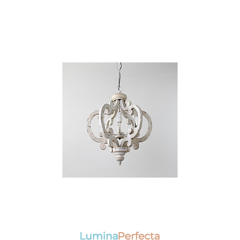 Pictura de epocă Caracteristică Candelabru din lemn de bambus în stil mini Lampă cu suspendare Decorate
