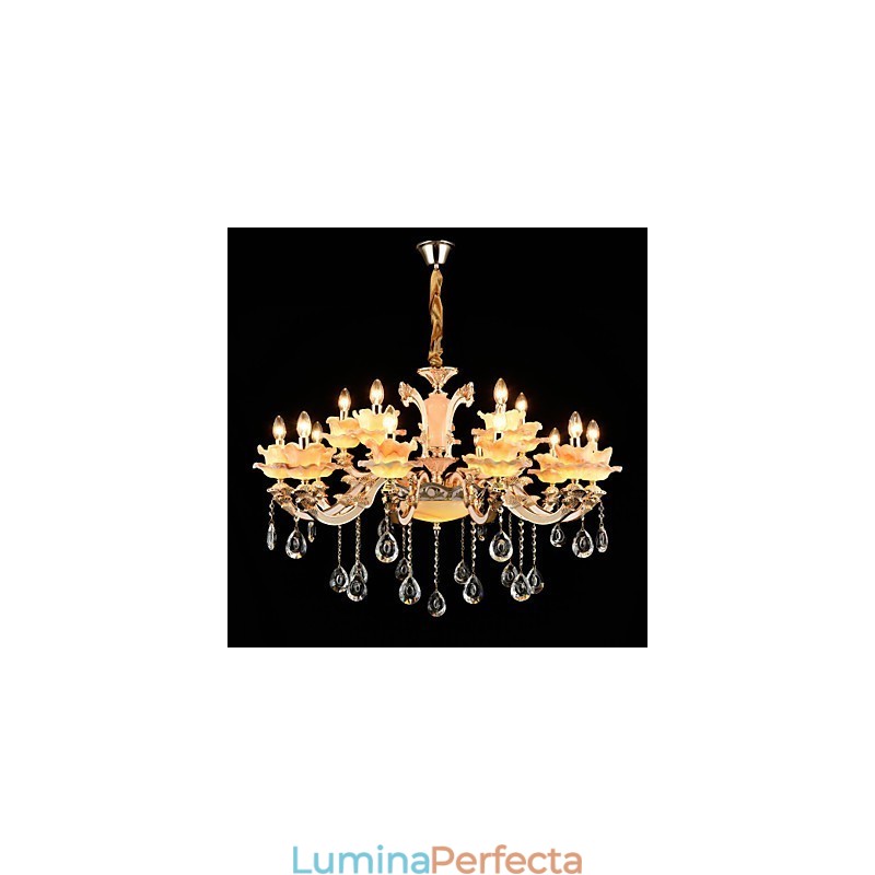 Lampă suspendată Din aliaj de zinc Caracteristică pentru Crystal Mini Style Metal Interior Magazine 15 Becuri