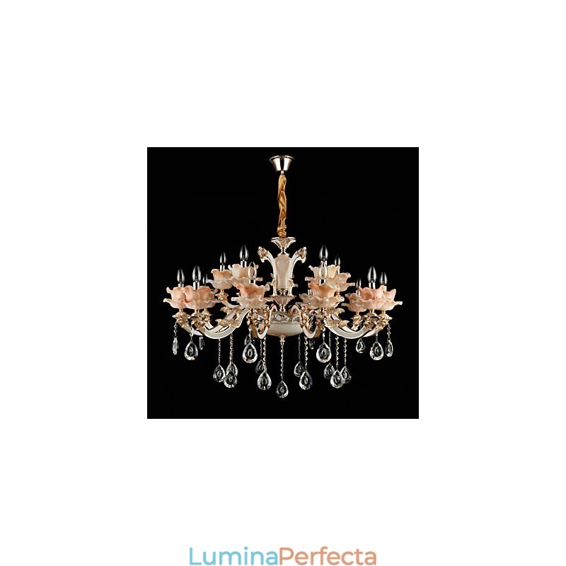 Lampă suspendată Din aliaj de zinc Caracteristică pentru Crystal Mini Style Metal Interior Magazine 15 Becuri