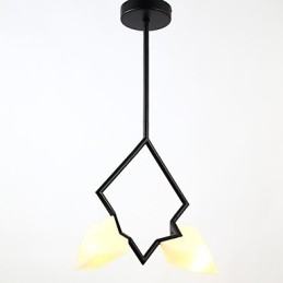 Candelabru din metal modern cu 2 lumini, candelabru din piersici, cantina Decorate