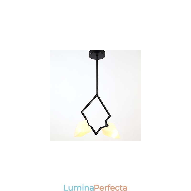 Candelabru din metal modern cu 2 lumini, candelabru din piersici, cantina Decorate