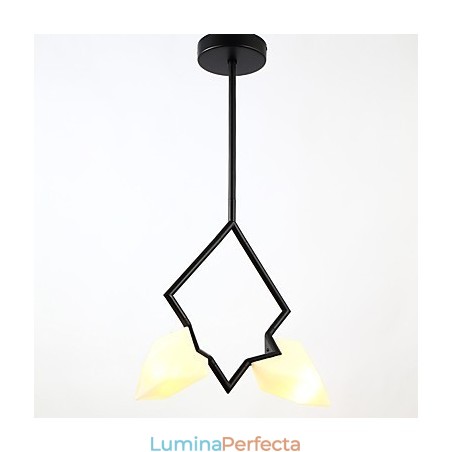 Candelabru din metal modern cu 2 lumini, candelabru din piersici, cantina Decorate Candelabru din metal modern cu 2 lumini, candelabru din piersici, cantina Decorate