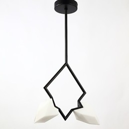Candelabru din metal modern cu 2 lumini, candelabru din piersici, cantina Decorate