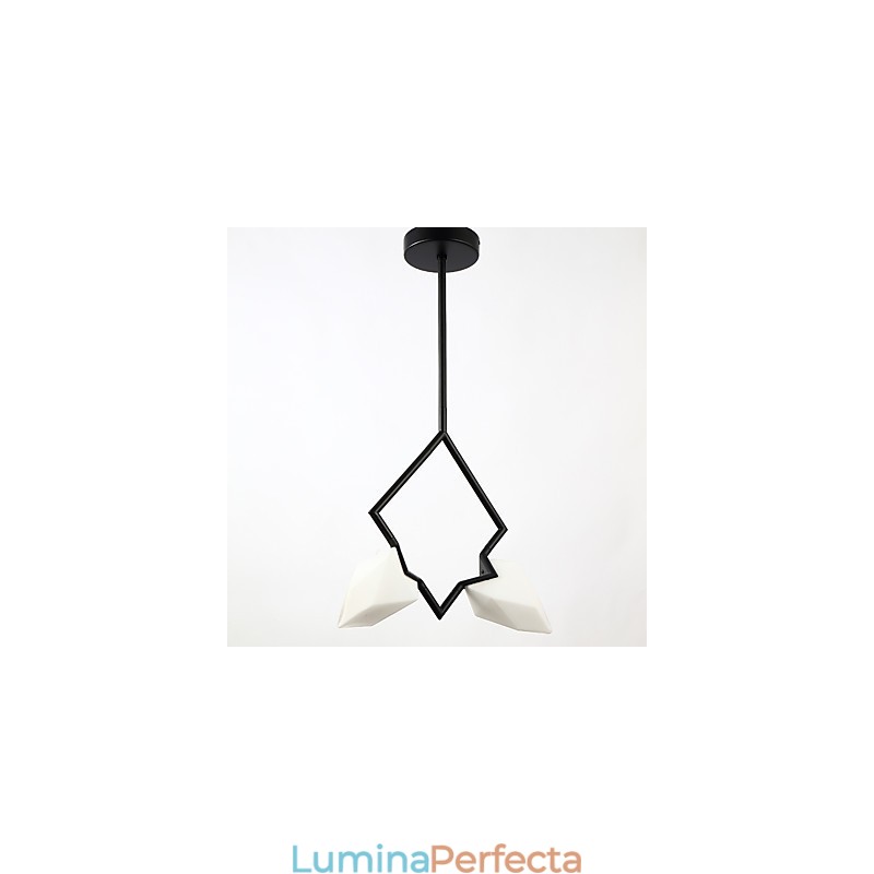 Candelabru din metal modern cu 2 lumini, candelabru din piersici, cantina Decorate