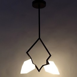 Candelabru din metal modern cu 2 lumini, candelabru din piersici, cantina Decorate