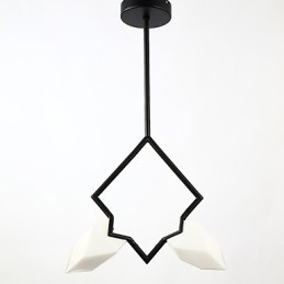 Candelabru din metal modern cu 2 lumini, candelabru din piersici, cantina Decorate