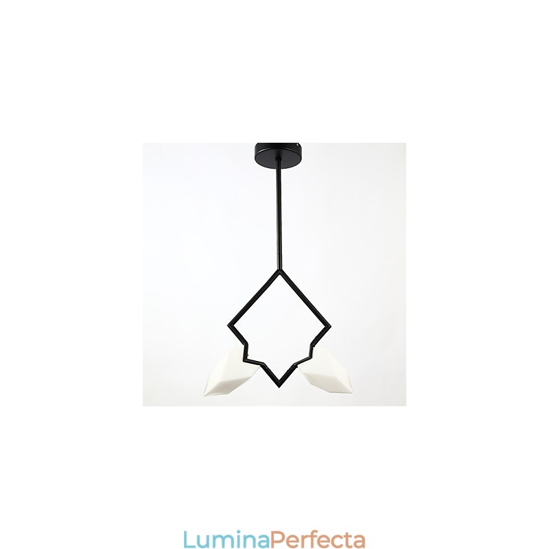 Candelabru din metal modern cu 2 lumini, candelabru din piersici, cantina Decorate