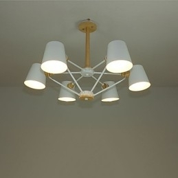 Mai multe culori din lemn de macaron pictură vintage caracteristică candelabru din metal
