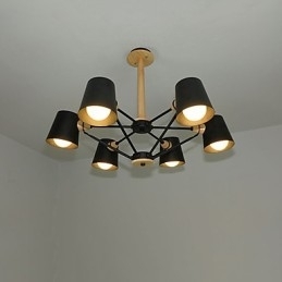 Mai multe culori din lemn de macaron pictură vintage caracteristică candelabru din metal