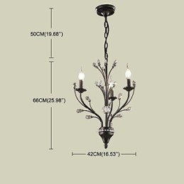 Modern Contemporan Tradițional Clasic Rustic Lodge Vintage Retro Lanternă Țară Glob Caracteristică de pictură pentru candelabru de cristal