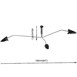 Caracteristică modernă de pictură contemporană pentru designeri Candelabru metalic