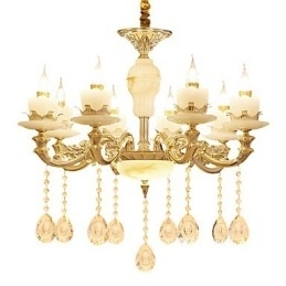 Candelabru de casă din cristal din aliaj de zinc, atmosferă în stil european