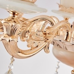 Candelabru de casă din cristal din aliaj de zinc, atmosferă în stil european