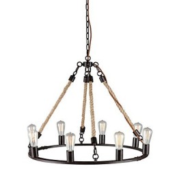Candelabru din metal cu pictură în stil mini vintage