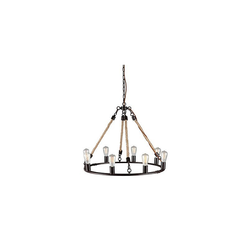 Candelabru din metal cu pictură în stil mini vintage