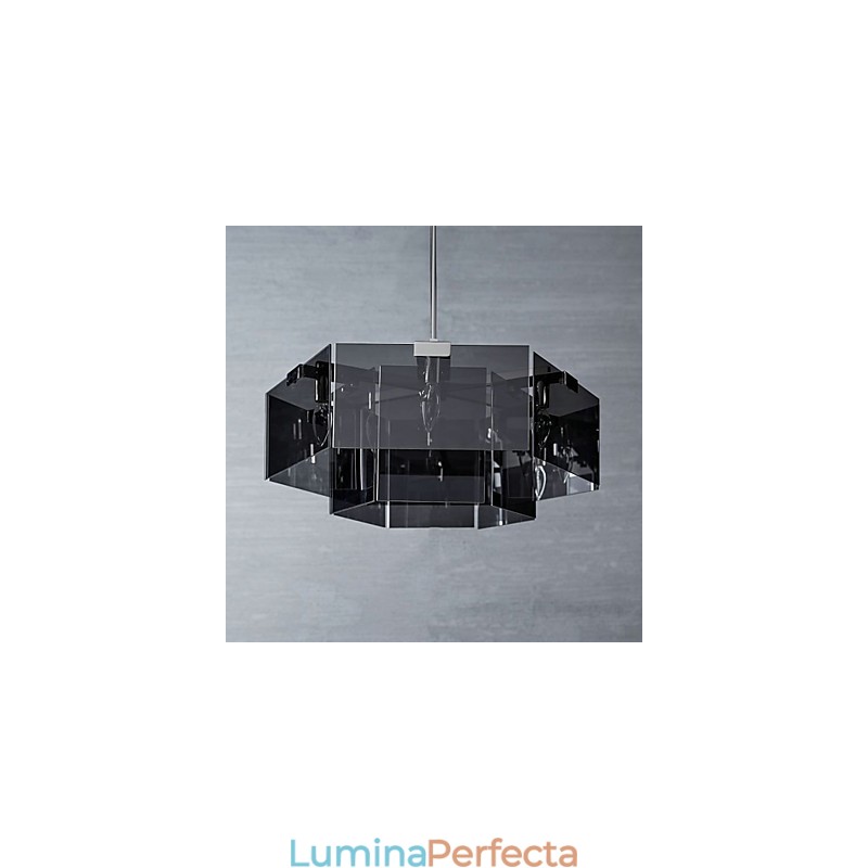 Caracteristică de pictură rustic Lodge pentru designeri Candelabru din metal cu 6 becuri