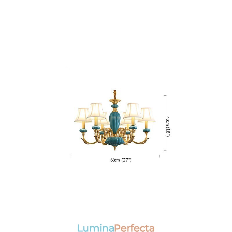 Candelabru din cupru Candelabru decorativ din jad