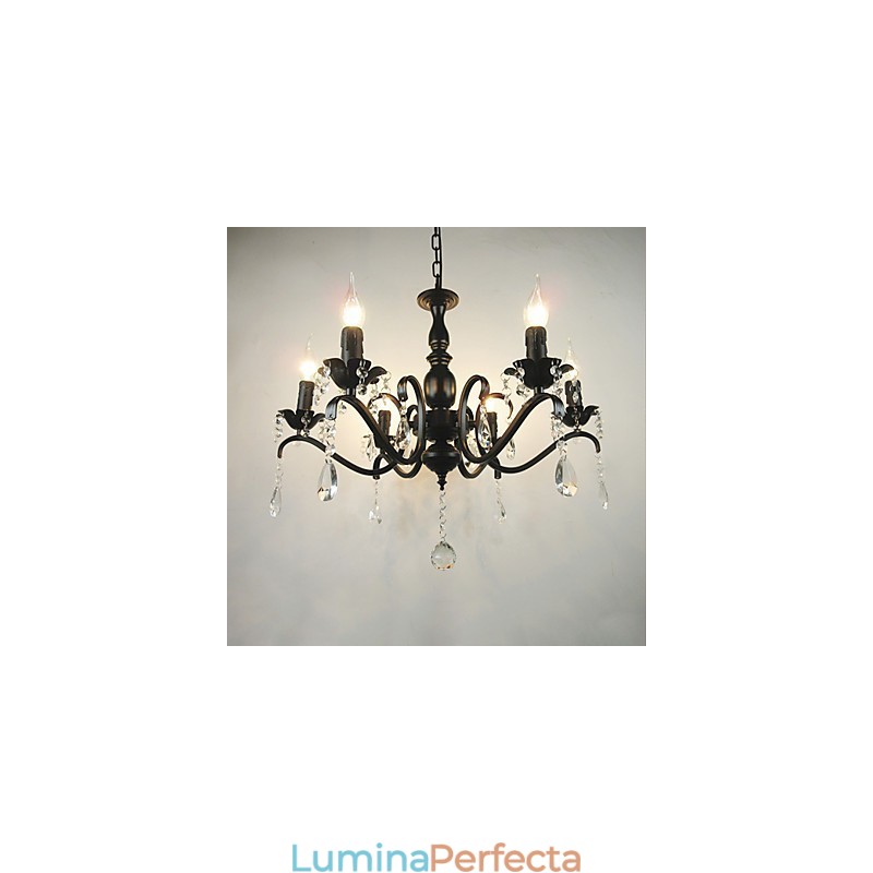 Candelabru Cristal Simplu Fier Lumanare Lumini Decorare Lămpi Iluminat