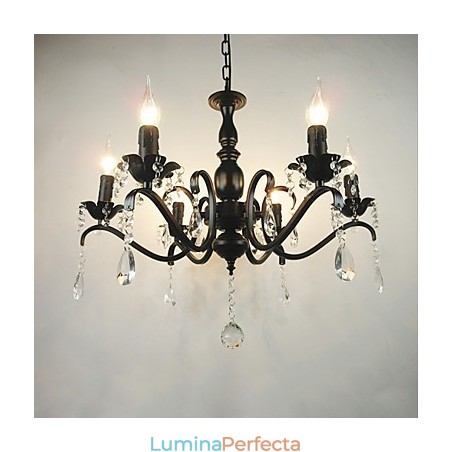 Candelabru Cristal Simplu Fier Lumanare Lumini Decorare Lămpi Iluminat Candelabru Cristal Simplu Fier Lumanare Lumini Decorare Lămpi Iluminat